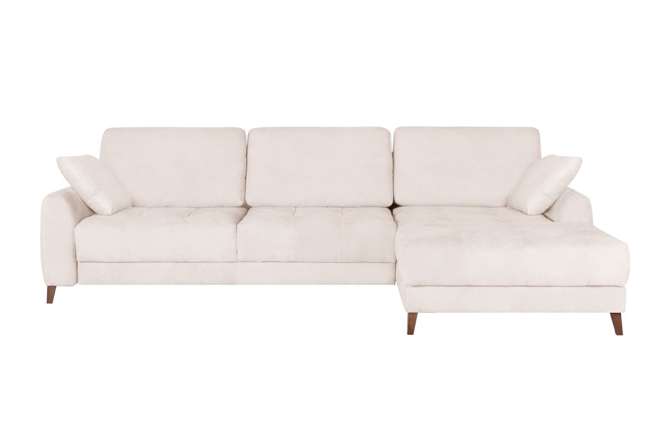 Угловой диван Монако с канапе 85/19, Белый, Ткань Zenit 02 - купить вМоскве по цене от 179 590 руб. в интернет-магазине Home Collection