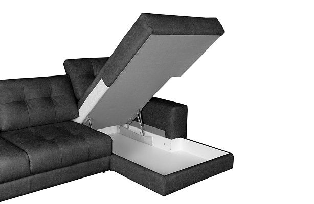 Диван Модульный Брайтон с канапе Gunnared Dark Grey