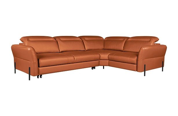 Диван Мишель с тумбой Стандарт 85/21 Grann Madras Golden Brown опоры двойные металл Covers