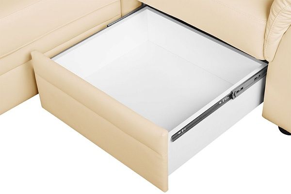 Диван Атлантик с тумбой Grann Madras Eggshell